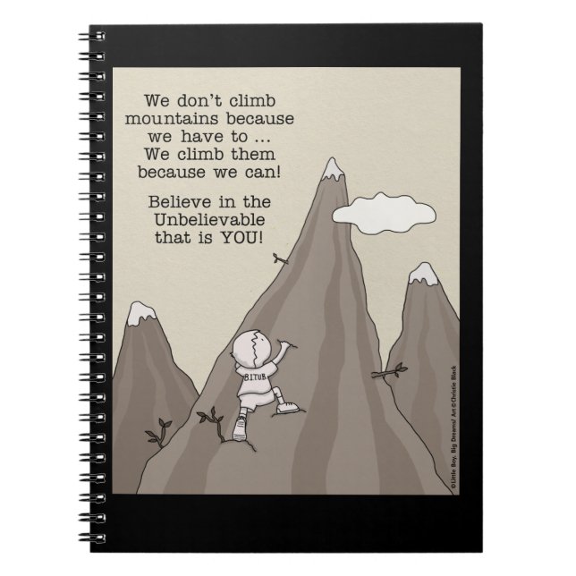 Mountain Climber Notebook (Front)