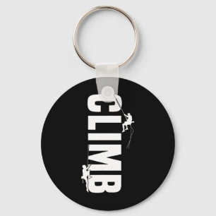 Mountain Climber Outdoor Rock Climbing Bouldering Key Ring
