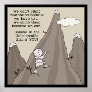 Mountain Climber Poster