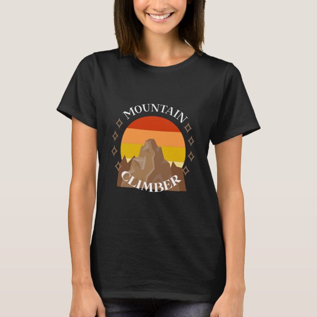 Mountain Climber Sign T-Shirt (Front)