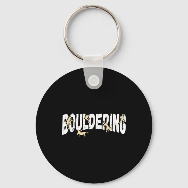 Mountain Climbing Bouldering  Key Ring (Front)