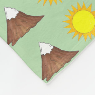 Mountain Climbing Camping Hiking Outdoors Nature Fleece Blanket