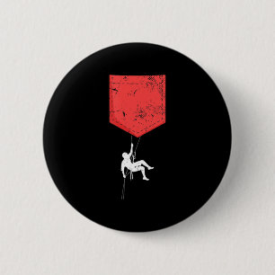 Mountain Climbing Chest Pocket Bouldering Rock Cli 6 Cm Round Badge