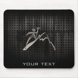 Mountain Climbing; Cool Black Mouse Mat