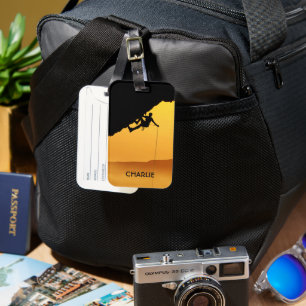 Mountain Climbing custom name Luggage Tag