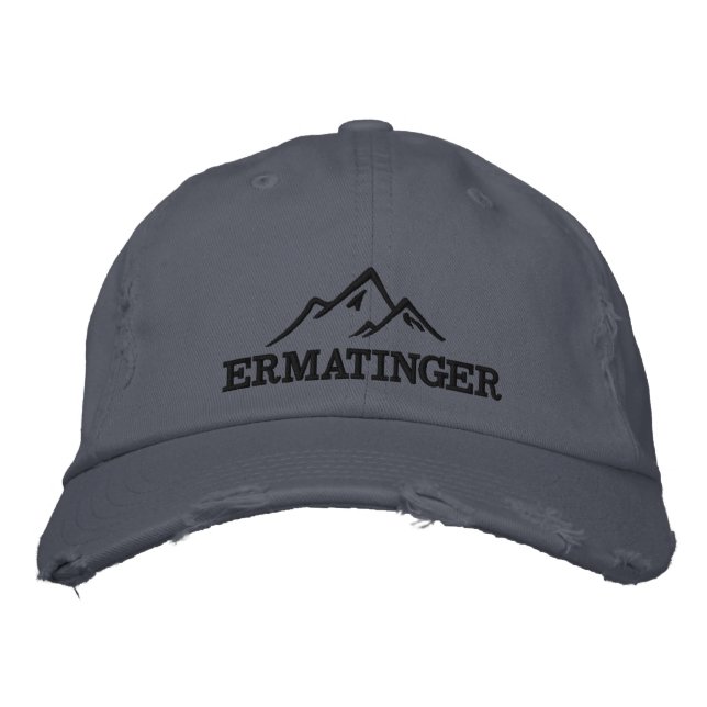 Mountain Climbing Ermatinger Embroidered Hat (Front)