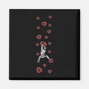 Mountain Climbing Holds Climber Valentine's Day Bo Magnet