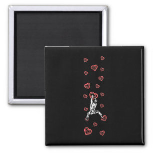 Mountain Climbing Holds Climber Valentine's Day Bo Magnet