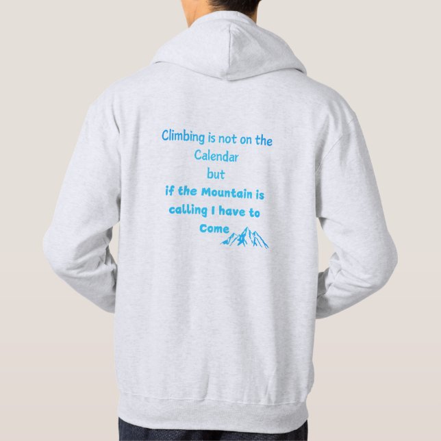 Mountain climbing hoodie (Back)