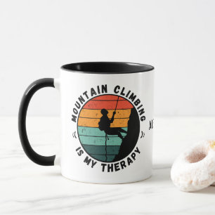 Mountain Climbing Is My Therapy Mug