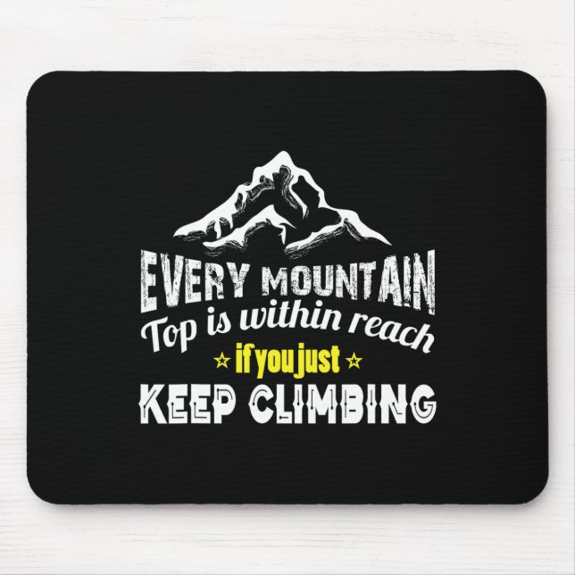 Mountain Climbing  Mouse Mat (Front)