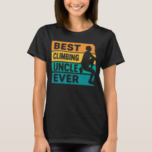 Mountain Climbing Rock Climb Climber Uncle 2 T-Shirt
