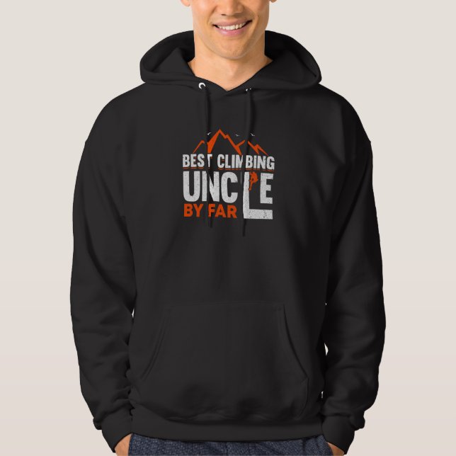 Mountain Climbing Rock Climb Climber Uncle Hoodie (Front)