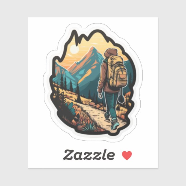 mountain climbing stickers funny mountain climbing (Sheet)