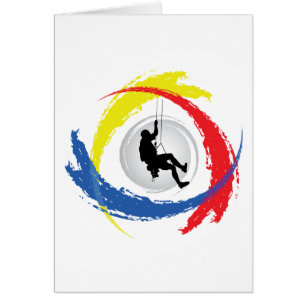 Mountain Climbing Tricolor Emblem