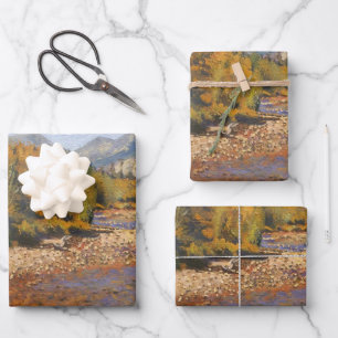 Mountain Colorado Fall Wrapping Paper Sheet