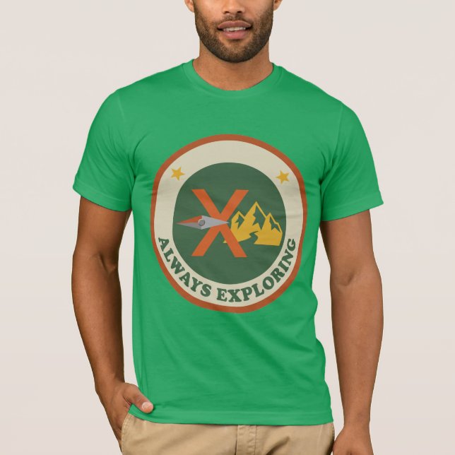 Mountain Compass Shirt Always Exploring Tee (Front)