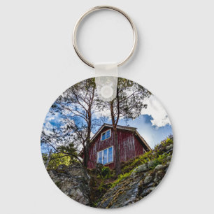 Mountain cottage key ring