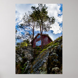 Mountain cottage poster