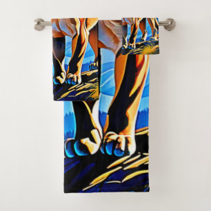 Mountain Cougar: Sunset Majesty Bath Towel Set