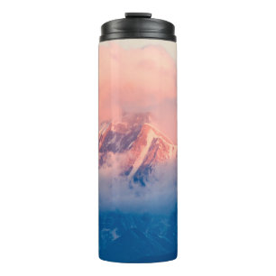 MOUNTAIN COVERED WITH SNOW AT DAYTIME THERMAL TUMBLER