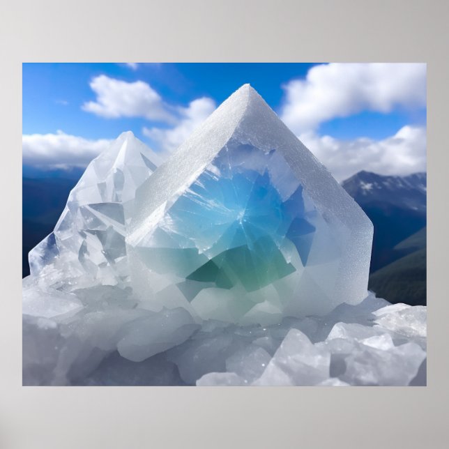 Mountain Crystal In The Mountains Poster (Front)