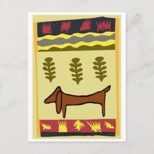 Mountain Dachshund Postcard