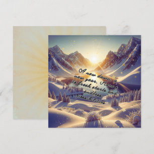 Mountain Dawn: A New Year's Promise Holiday Card
