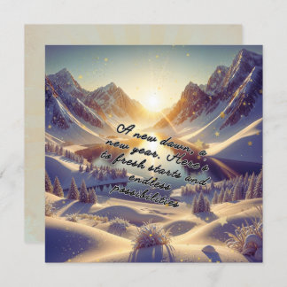 Mountain Dawn: A New Year's Promise Holiday Card
