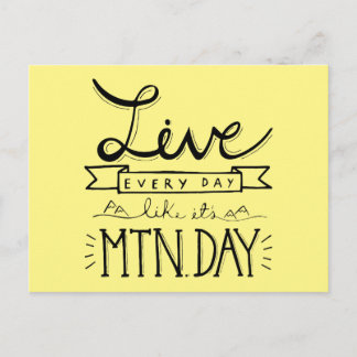 Mountain Day Postcard