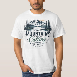 mountain desgin t shirt for men