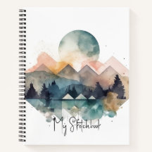 Mountain design notebook ideal for sketching