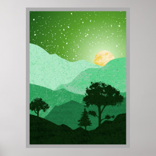 Mountain design poster