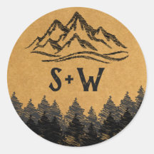 Mountain Destination simple minimal Wedding Class