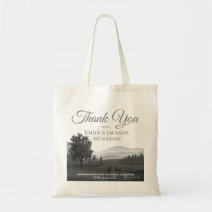 Mountain Destination Wedding Favor Gift Tote Bag