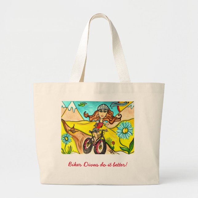 Mountain Diva Biker Tote (Front)