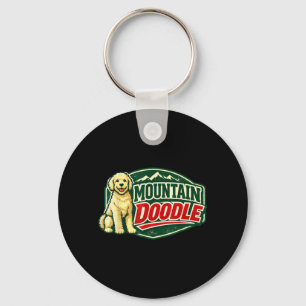 Mountain Doodle Dog Lovers Hiking Trail Outdoor Key Ring