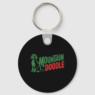 Mountain Doodle Dog Lovers Vintage Retro Outdoor Key Ring