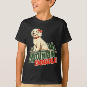 Mountain Doodle Dog Lovers Vintage Retro Outdoor T-Shirt