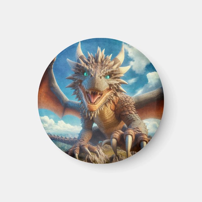 Mountain Dragon Magnet (Front)