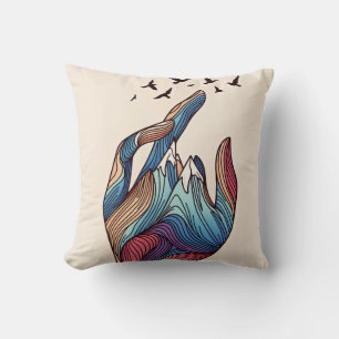 Mountain Dreams in Your Hands Cushion