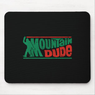 Mountain Dude Funny Bigfoot Sasquatch Rock On Hiki Mouse Mat