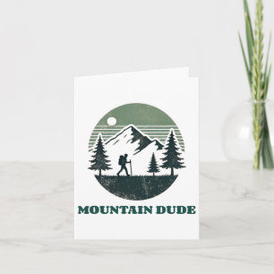 Mountain Dude Hiking Card