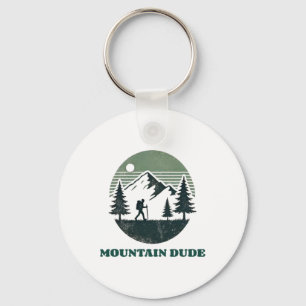 Mountain Dude Hiking Key Ring