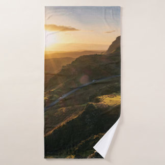 MOUNTAIN DURING DAYTIME BATH TOWEL