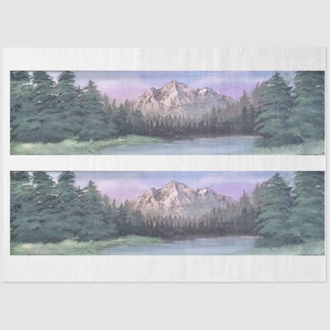 Mountain Escape Decoupage Tissue Paper (Front)