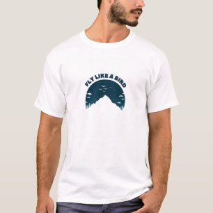 Mountain Escape - Fly Like A Bird Inspirational T-Shirt