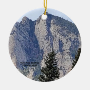 Mountain Estes Park Colorado Ceramic Tree Decoration