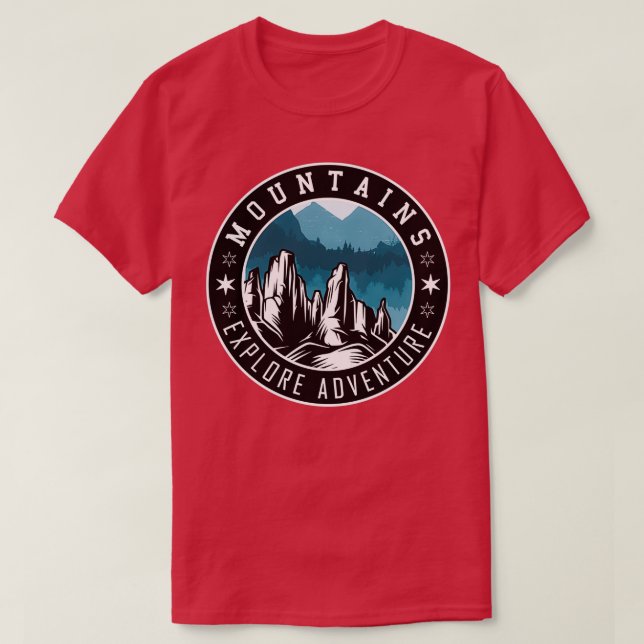 Mountain Explore Adventure T-Shirt (Design Front)