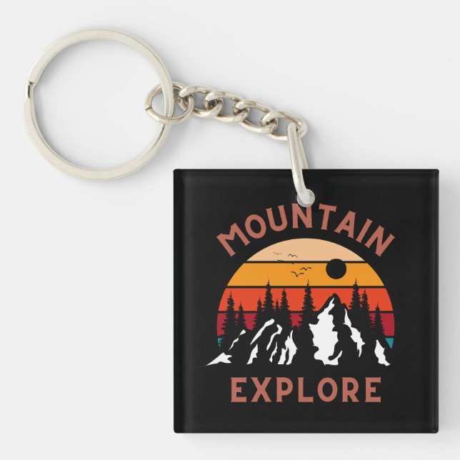 Mountain Explore Key Ring (Front)
